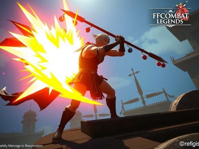 FFCombat Legends gameplay screenshot showing intense battle action